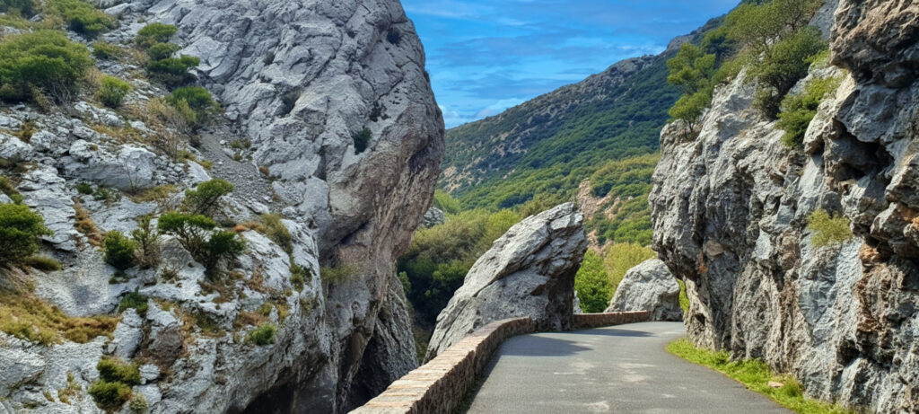 Routes sinueuses des Corbières – paradis pour les motards près de Tuchan